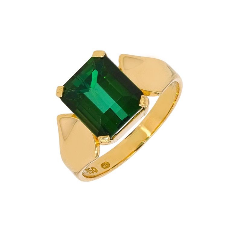 Acheter Bague tourmaline 4.05 carats or jaune 5.02g Comme neuf - 1650,00 € Bague tourmaline 4.05 carats or jaune 5.02g Comme neuf - reconditionné disponible sur Gemme Les Bijoux